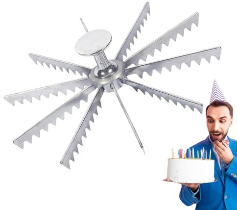 Cortador de porciones para tartas, cortador de tartas, cortador de pizza de dientes múltiples, cortador creativo de pizza | Cortador de corteza para tartas, herramientas de horneado, accesorios de