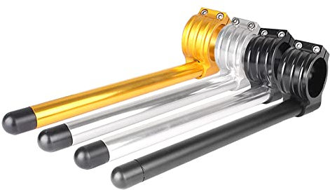 SIKUAI 36MM Motorrad Stummellenker Durchmesser 2 Stück Geteilte Stummellenker Montagestangen 7/8 Verstellbarer Lenker Für Motorrad Universal, Schwarz