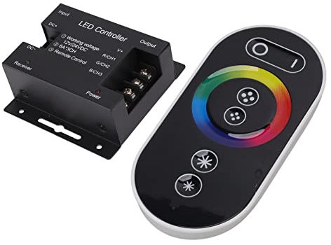 Controlador de luz LED Interruptor de atenuación de 3 vías con voltaje constante de control remoto PWM RGB Controlador de luz LED DC12V 24V para el hogar y la fábrica Utilice