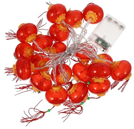 Cabilock Led Lichterkette Chinesische Laterne Festliche Dekoration Rote Lampion Lichterkette Für Party Und Veranstaltung Ohne Batterie