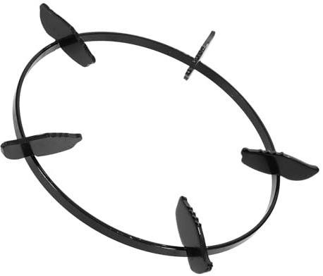 HOMSFOU Anello di Supporto per Wok in Ferro Nero, Robusto e Compatto per Facile Stoccaggio, Adatto per Pentole e Fornelli a Gas in Cucina Domestica