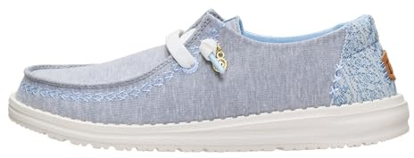 HEYDUDE Women's Wendy Break Surf Jersey Slip On Shoe, Heather Grey/Multi Size 8