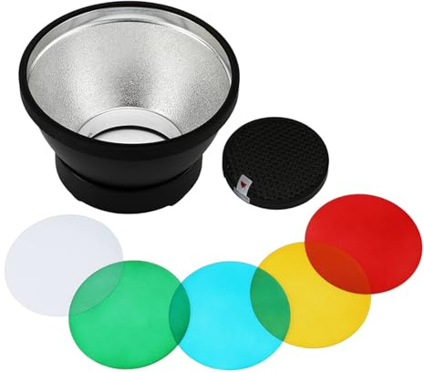 Difusor de luz modificador de calidad con 5 filtros de color y rejilla para flash AD300Pro para mejorar la sesión de fotos
