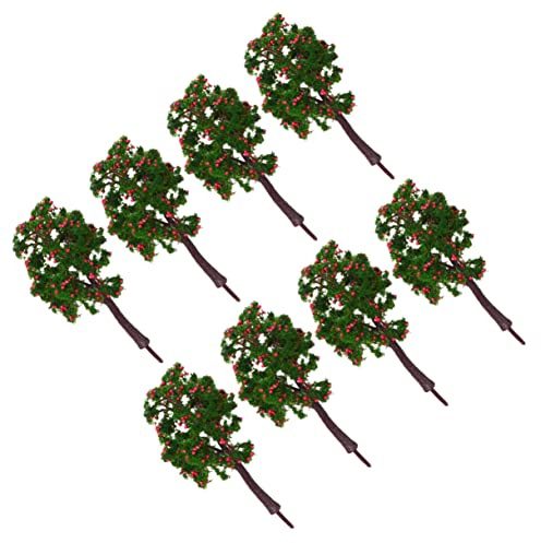Angoily 10pièces Lot de Arbres Modèles De Paysage Ornement Arbre Artificiel pour Maison Et Intérieur