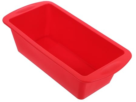 Mobestech Bandeja de Hornear Rectangular de Silicona Reutilizable Molde Antiadherente para Pan y Bizcochos para Tostadas y Repostería