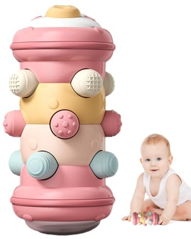 Giocattoli per gattonare per bambini, giocattoli per gattonare per principianti,Giocattolo mobile per attività a rulli nel centro di giochi sensoriali | Apprendimento del colore Sviluppo delle abilità