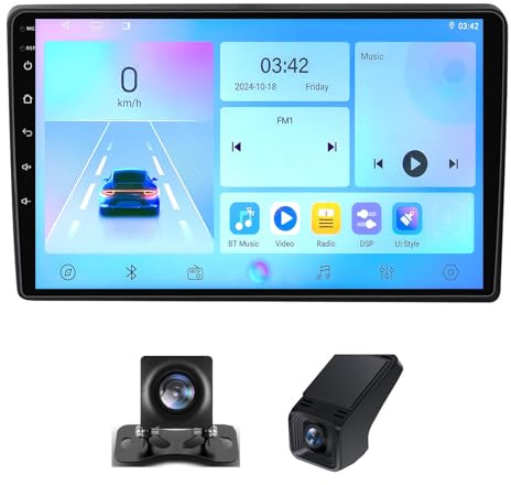 9 Inch Android 13 Car Stereo Radio Player for Nissan Navara D40 2004-2010 Built-in 4G 5G WIFI Wireless Carplay Android Auto GPS Navigation DSP RDS FM DAB+ Radio BT 5.0 + DVR(NF-7)