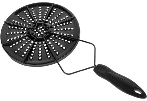 Homoyoyo Diffuseur de Chaleur Revêtu Noir pour Plaque à Induction Disque d'Adaptation 1 Pièce Répartition Homogène de la Chaleur Compatible Cuisson Gaz et Induction