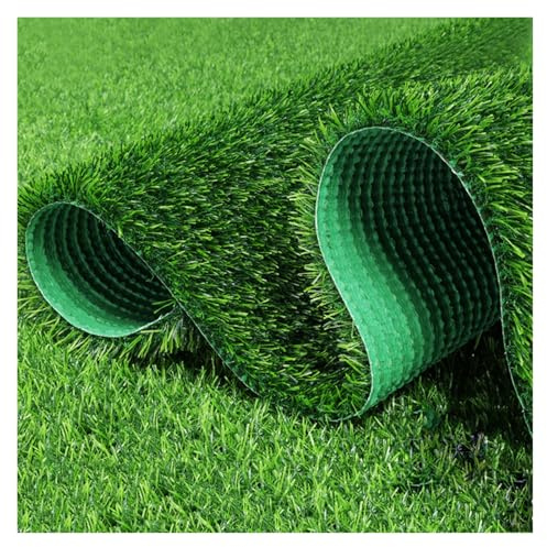 Gazon artificiel 1,5 x pour balcon, jardin, terrasse, résistant aux intempéries, facile d'entretien, fausse pelouse personnalisable, verdure synthétique pour espaces extérieurs