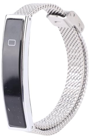 Annadue Bracciale Intelligente per Uomo Donna, Eleganti Tracker Fitness per attività Sanitarie Resistenti All'acqua, Braccialetto Intelligente Versatile per Fitness, Supporta Promemoria (SILVER)