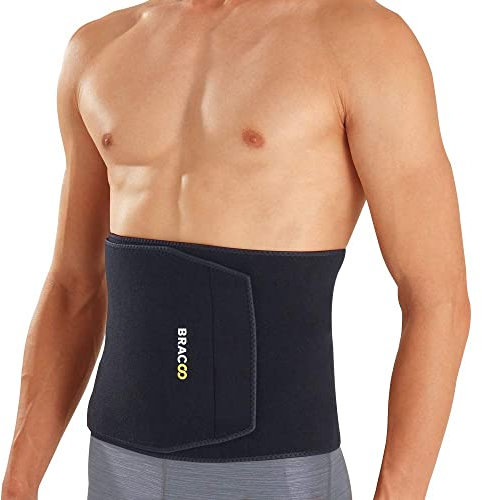 Bracoo Bauchweggürtel Männer Damen, Schwitzgürtel für Gym, Waisttrainer Sport, Neopren Bauchgürtel für Fitness, Training, Gewichtheben, Kraftsport, Crossfit, HIIT, SE22, L/XL