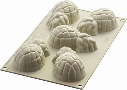 Silikomart | Silikonform für MINI ANANAS Monoportionen, antihaftbeschichtet, 5 Hohlräume, 1er Pack Kuchenform, 58 x 100 h 38 mm Volumen 5 x 105 ml tot 525 ml