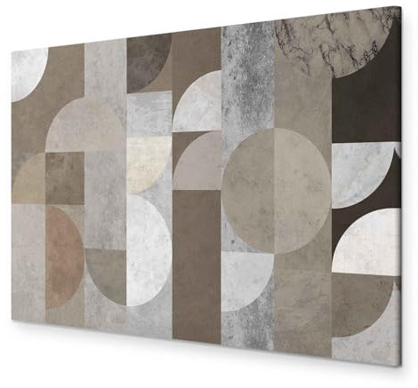 murando - Akustikbild geometrische Formen Bilder Akustikschaum Hochleistungsschallabsorber Schallschutz Leinwand 1 tlg Wandbild Raumakustik Schalldämmung Abstrakt Kreise Figur