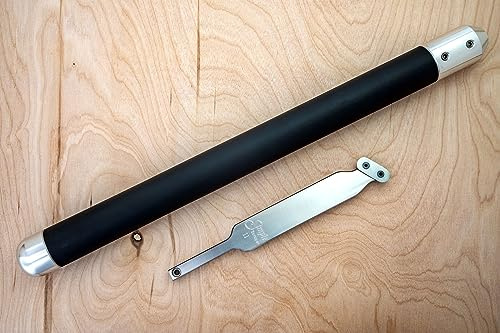 Simple Woodturning Tools Simple Scraper II carbide tipped turning and finishing tool for steep and straight inside walls & bottoms, USA Made (with 17 Handle and Oval Cutter)