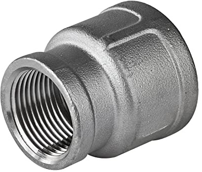 Edelstahl Fitting #240 Reduziermuffe 1 1/4 x 1 Zoll Übergangsmuffe Gewindefitting