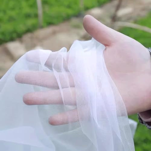 Boracy Filet Anti Insecte Potager épaissir, Filet Anti Insecte Arbre Fruitier, Filet Moustiquaire Transparent, Filet Anti Oiseaux, Assez Fort pour Plantes, Jardin, Légumes et Fruit(4x10m)