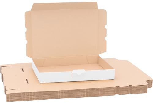 verpacking caja para maxi-cartas 35 x 25 x 5 cm embalaje de cartón blanco MB 5 Dimensiones interiores de 34 x 24,5 x 4,6 cm envío por correo paquete de cartón envío de libros 300 unidades