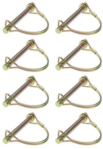 The Lord of the Tools 8 Pz 8mm Perno Di Bloccaggio Albero Rimorchi Blocco Gancio Blocco D Clip Lynch Linch Perni In 57mm X 38mm Connettore Per Impieghi Gravosi Blocco Albero Per Rimorchio E Trattore