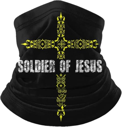 Halstuch Religiös Christentum Glaube Jesus Nackenwärmer Sportarten Headwrap Winddichter Magisches Stirnband Für Motorrad Wandern Outdoor