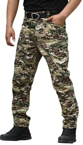 Generisch Herren Jeans Outdoor Militär Kleidung Jagdhose Cordhose Cargo Arbeitslatzhose Cargohose Baggy Arbeitshose 2024