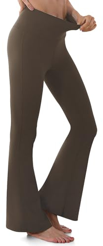 Leggings a Zampa Donna Vita Alta Bootcut Elastici Pantaloni Yoga Pilates