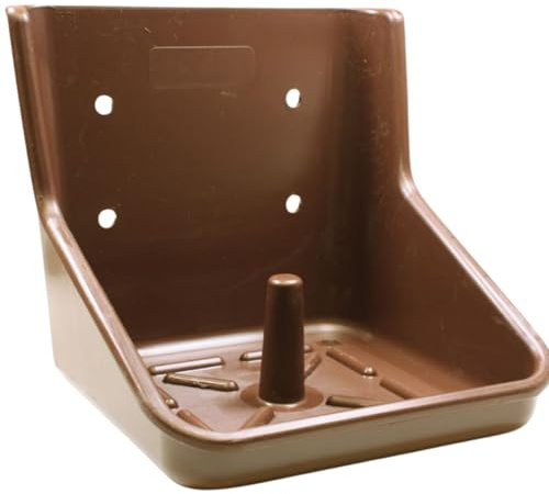 ERPINA® Lecksteinhalter Pferd braun - für 10 kg Lecksteine ohne scharfe Kanten - stabiler Salzsteinhalter bruchsicher aus Kunststoff für Pferde, Rinder, Wild - für Hof & Stall für Salzlecksteine