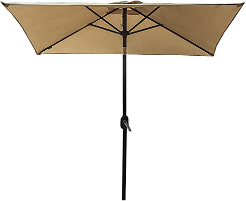 Ombrellone quadrato da 2 m, impermeabile, per giardino, spiaggia, piscina e cortile. Perfetto baldacchino esterno per protezione solare