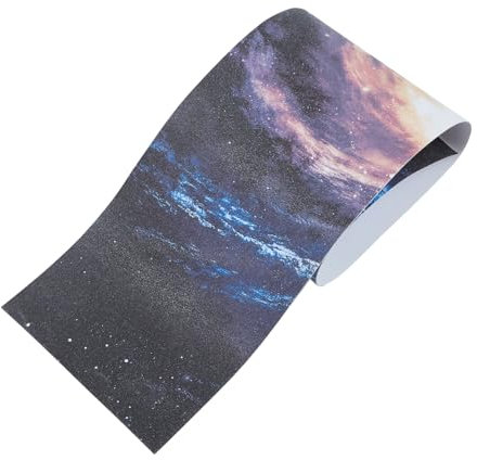 Abaodam Skateboard Grip Tape Sheet Galaxy Design Rutschfest Wasserfest Dickes Pvc Deck Sandpaper Für Scooter Longboard Kratzschutz Dekorative Aufkleber