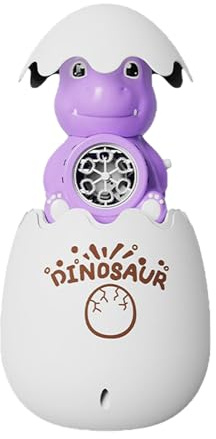 Blåsapparat för tvålbubblor | dinosaurier ägg LED-blåsare | Bärbar interaktiv såpbubbelmaskin för utomhus trädgård fest födelsedag