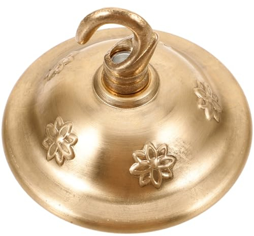 IWOWHERO Kupfer Deckenbaldachin mit Offenem Haken für Pendelleuchten Kristalllampe Montageplatte Einfache Installation Dekorative Lampenbasis für Hängeleuchten Innenbeleuchtung