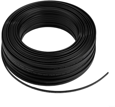 Cavo riscaldante autoregolante per tetto, antigelo, 220 V, 17 W/m, PTC, per tubi dell'acqua, grondaie e protezione antigelo all'aperto, conduttore in rame puro (100 m)