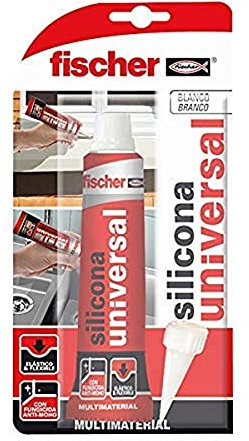 fischer – Silicona Transparente Antimoho 50 ml | Sellador Profesional para Ventanas, Fregaderos y Mamparas | Secado Rápido | Alta Adherencia | Ideal para Vidrio, Aluminio y Cerámica