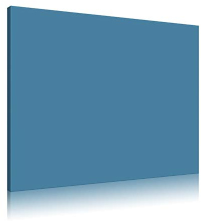 Akustikbild AbsorPic Stoff Premium Breitband Schall Absorber verbessert die Raumakustik | Viele Größen und Farben | Akustikbild 80 x 120 x 5cm - Farbe Blau | Made in GERMANY, Köln