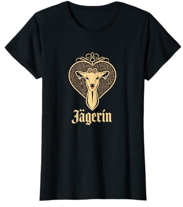 Lustiges Jägerin Tracht Geschenk für Jäger Jägerin T-Shirt