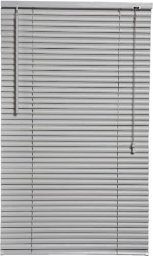 Funky Gadgets PVC Custom Made to Measure Blinds Window Venetian Blinds Easy Fit Curtains Trimmable Window blinds Child Safe Home Office 25mm Slats (Silver Grey - W120cm x L150cm)