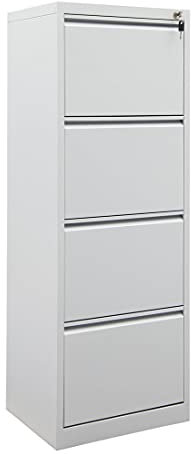 STIER Hängeregistraturschrank, 4 Schubladen, einbahnig, für 320 DIN A4 Hängemappen, 1330x465x620mm