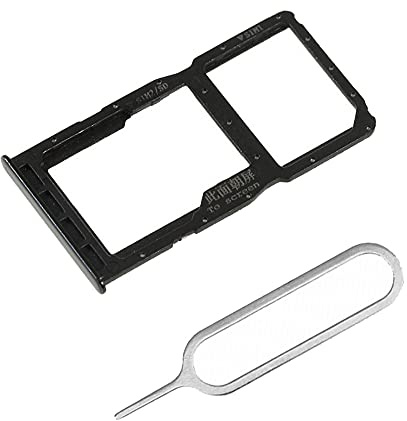 jbTec SIM-Tray/SD-Card +Pin kompatibel mit Huawei P30 Lite/New Edition/Premium - Kartenhalter Slot Schwarz