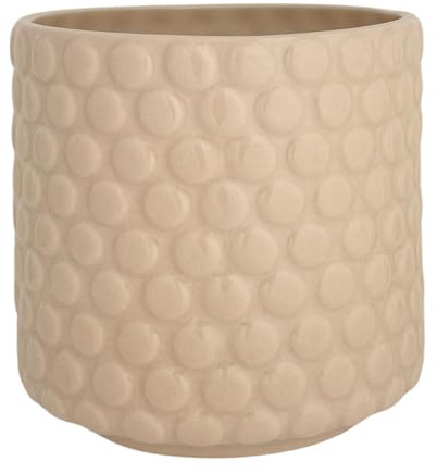 Nordring Maceta Dotty - Macetero Decorativo Redondo para Flores e Plantas para Interiores M (12,5 cm ø), Sal-Marina, Cerámica