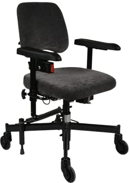 Devita - Trippelstuhl Basic mit Rollen und elektr. höhenverstellbar bis 150 kg