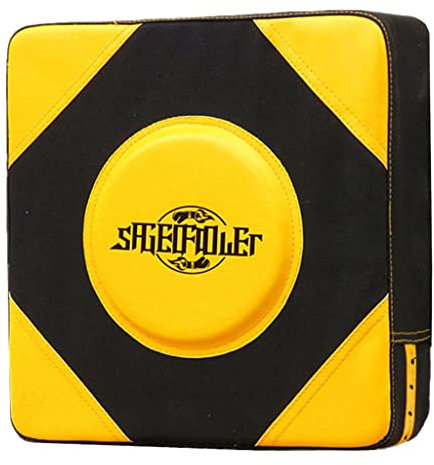 pistro Taekwondo Target Pad Boxen Wand Punch Pad Strike Fighting Surface for Boxing MMA Muay Thai Karate Kickboxen Sanda Training - Schwarz and Gelb L