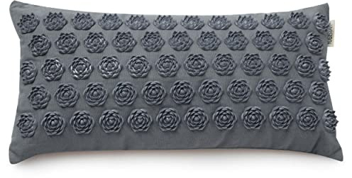 YOGISTAR Akupressurkissen akupress relax lotus 43 x 16.5 x 9 cm, graphit