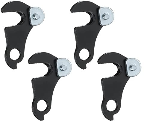 gofidin 4pcs Bike Rear Derailleur Hanger Plate Gear Tail Hook Converter with Bolt Metal MTB Road Bike Frame Gear Tail Hook Part Cycling Accessories