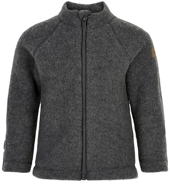 Mikk-line Wool Baby Jacket - Anthracite Melange (98)