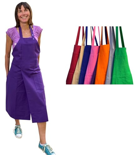 Potters Warehouse Pottery Apron Split Leg with an Adjustable neck strap and 2 pockets 8 Cotton Colours