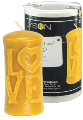 Kerzengießform Stumpenkerze mit LOVE Silikonform Kerzen Bienenwachs Silikonform Bienenwachskerzen Silikonform zur Kerzenherstellung Bienen Imkerei Imker