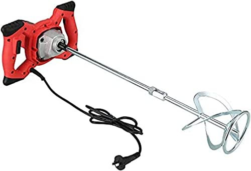 Mezclador de paletas Mezclador de cemento Mezclador de cemento Agitador de pintura Mezclador de paletas 2100W Batidor agitador de pintura de mortero, 6 velocidades variables, herramienta de mezcla el