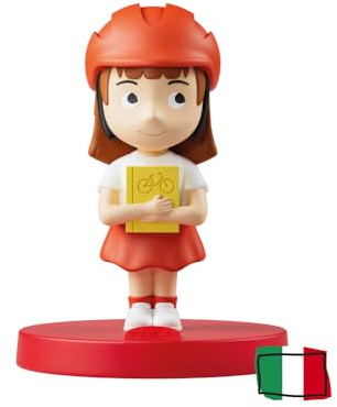 FABA Klangfigur – Sofia und das magische Fahrrad – Geschichten und Klangmärchen für Jungen und Mädchen 5-10 Jahre, Spielzeug mit pädagogischem Inhalt, italienische Version | Kinder 5-10 Jahre, Geschichten und Klangmärchen, hörbar mit FABA Geschichten und FABA+, Lernspiel, italienische Version