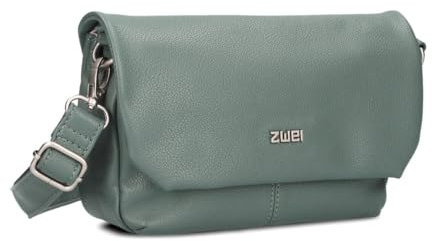 Zwei Damen Handtasche Mademoiselle.M M40 kleine Umhängetasche 1 Liter Crossbody-Bag mit Magnetklappe & Reißverschluss klassisch-elegante Abendtasche in Trapezform