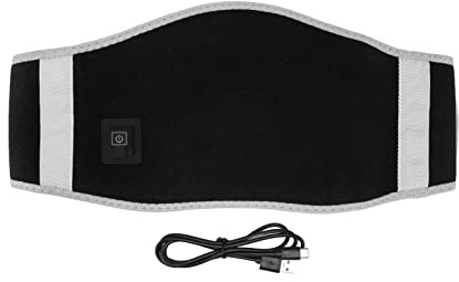 Glomora Lower Back Heating Pad, Heated Waist Belt Wrap 3 Heat Settings Pain Relief for Back Waist Wearable Heating Pads for Back, Cramps, Waist, Lumbar