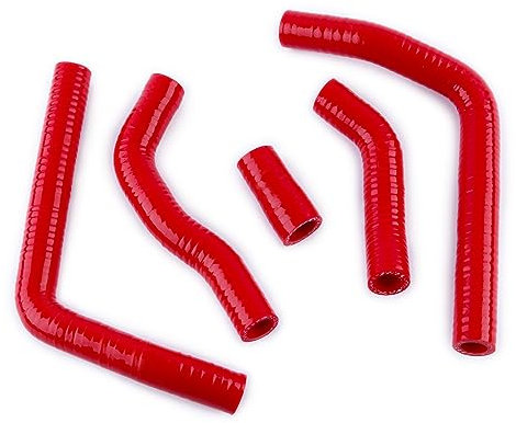 BNEAIGHW Tuyau en Silicone for 2005-2008 Honda125 CR125 CR 125 Moto 5 pièces 3PLY Silicone radiateur Tuyau de Refroidissement Kit Tuyau 2006 2007 Silicone Tube Tuyau Accessoires Moto(Rot)